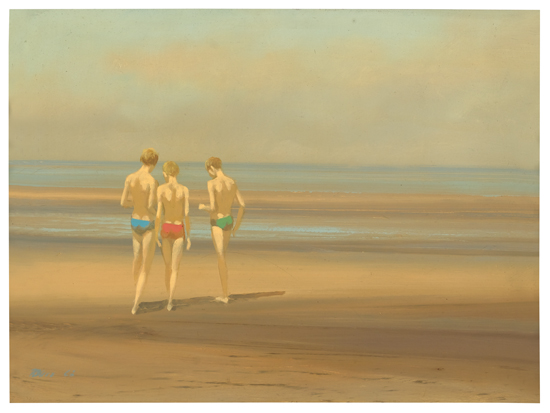 ROBERT BLISS Three Boys on the Beach.